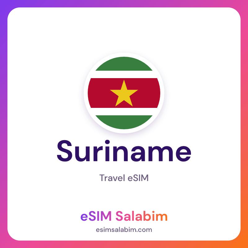 Suriname travel eSIM